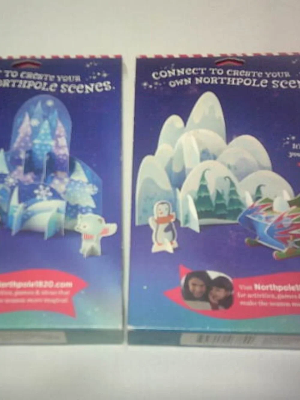 LOT 2 NEW HALLMARK NORTHPOLE 3-D PUZZLES POLARSCAPES 20 PCS EACH AGES 4+ 🧩👦👸